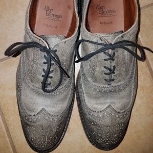 Allen Edmonds Mctavish Gray Men's 9.5 Wingtip